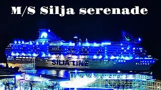 Silja line: M/S Silja serenade arriving to Mariehamn at night