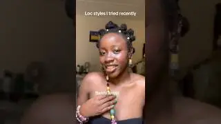 Loc styles you should try too.#locs #locstyles #shortlocsstyles #shortlocs #lolaclassic