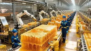 How Honey Is Made With Billions of Bees - Inside Honey Factory | Full Process