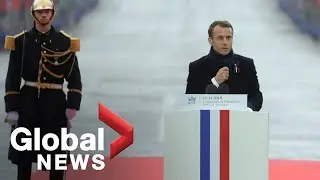 Macron rebukes nationalism in Armistice speech calling it 