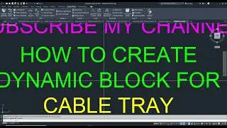 Create a dynamic block for cable tray in AutoCAD