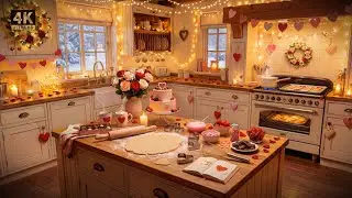 Sweetheart&rsquo;s Kitchen Ambience 💗 Valentine&rsquo;s Baking | 1 Hour Smooth Jazz (4K)