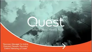 Recovery Manager for Active Directory Disaster Recovery Edition restoring a forest