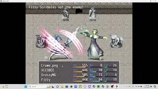 PINGAS RPG 2nd play test / slime king and statue fight