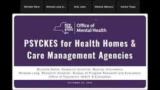 Using PSYCKES for Health Homes and Care Management Agencies