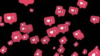 Instagram likes looping motion background animation overlay. Get more Insta likes. Free footage