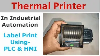 Thermal printer integration with PLC and HMI for real-time label printing
