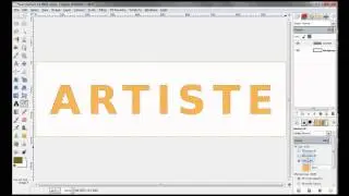 Cut out text - GIMP Tutorial
