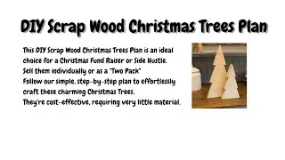 Beginner Woodworking Projects That Sell - (Episode 4) DIY Scrap Wood Christmas Trees Plan