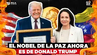 MARIA CORINA MACHADO ENTREGA MEDALLA DE NOBEL DE LA PAZ A DONALD TRUMP