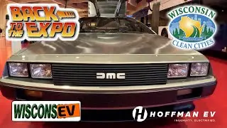 The DeLorean, Electrified by Hoffman EV - takes us Back to the T&I Expo!
