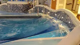 Pool sloshing on the Grand Princess