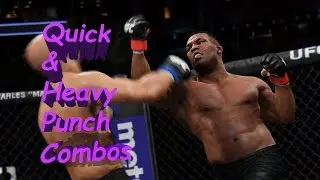 EA Sports UFC 2 Shadow Drills: Boxing Stand Up Offense Tactics - Quick & Heavy Punch Combos