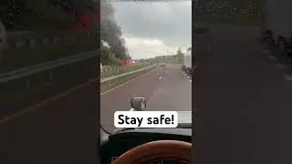 Have a fire extinguisher always in your car! #shorts #staysafe