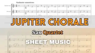 Holst - Jupiter Chorale, Op.32 | Sax Quartet (Sheet Music/Full Score)