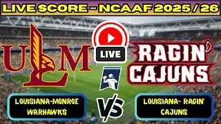 🔴 Louisiana&ndash;Monroe Warhawks vs Louisiana  Ragin&rsquo; Cajuns | NCAAF Football | Live Score Update Nov 29