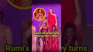 Rumi's red jersey turns Blue Ivy into a clown. #celebrity&nbsp;#Rumi #BlueIvy #Beyonc&eacute;