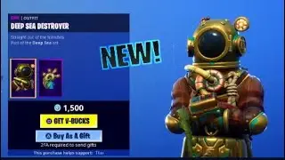 NEW DEEP SEA DESTROYER SKIN AND MORE!! Fortnite Battle Royale