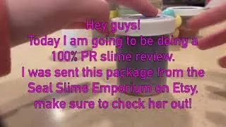 ETSY PR REVIEW W/ ASMR: The Seal Slime Emporium! #slime
