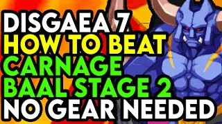 Disgaea 7: Как легко пройти уровень 2 Карнажа Баала. Снаряжение не требуется.