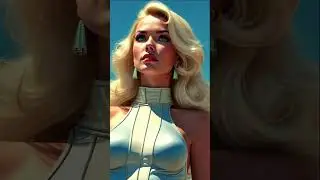 1950's Panavision Space Starlet- AI Video Short #panavision #1950's #starlets #beauty #glamour