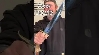 How I Made an Axis Bowie #knifemaking #forging