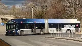 Ride On GCRTA 2021 New Flyer XN60 6009 On the Health Line to Public Square 