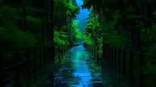 Magical Rainy Forest Ambience 🌧️ Relaxing Nature Sounds | Peaceful Jungle Rain