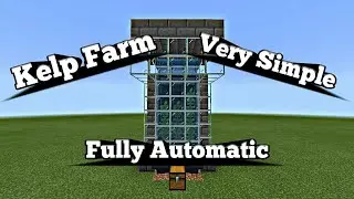 How to Make a Simple Automatic Kelp Farm in Minecraft | Minecraft Bedrock | MCPE | Tutorial