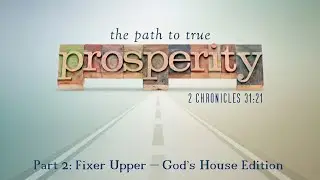 2026 01 11 - The Path to True Prosperity, part 2