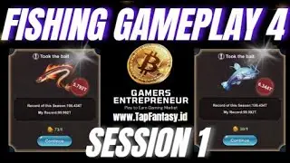 FISHING GAMEPLAY: PART 4 TAP FANTASY METAVERSE WITH GOLD FCROC #NFTGAME #FISHING