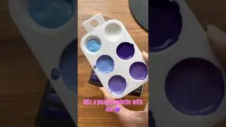 Purple color palette mixing| Acrylic paint for mandala painting #colormixing