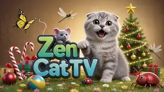 Zen Cat TV | Cat Games Christmas &ndash; Lively Indoor Pets & Festive Garden Fun EP.78