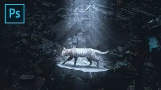 Photoshop Effect Tutorial - Wild Cat (Dramatic Lighting Photoshop)