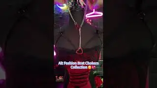 ‼️⚠️⛔️ Warning:Alt Brat need to get this choker #jewelry #choker #alternative #goth #necklace