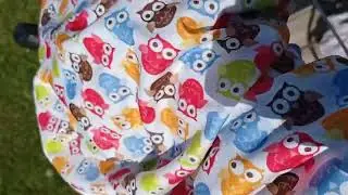 4 en 1 Al&egrave;se, Tapis &agrave; langer, Prot&egrave;ge matelas, Couverture pour B&eacute;b&eacute; et Enfant, Chouette !