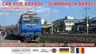 Cab Ride/Führerstandsmitfahrt(with EMD engine sound)Braşov - Dumbrăviţa Bârsei[aprilie/April 2016]