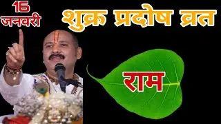 16 जनवरी शुक्रवार प्रदोष व्रत के दिन पीपल के पत्ते पर राम वाला उपाय जरुर करे || Pradeep Ji Mishra
