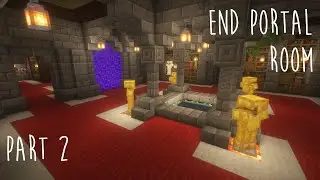 Minecraft | How to Build a End  Portal Room - Part 2: Enchanting and Potion Brewing
