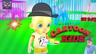 little baby learning animal with share food cartoon for kids