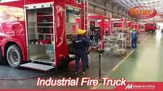 sinotruk howo 12000l industrial rescue fire truck with pump & monitor specialized vehicle price chin