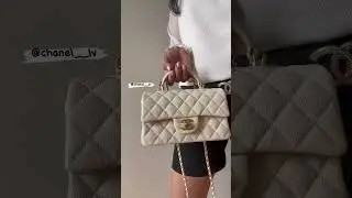 Chanel Mini Flap Black & Beige #shorts #fashion