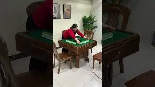 Solid wood furniture, dining table mahjong table #dining table recommendation #mahjongset the table