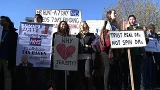 English junior doctors strike in furious government row