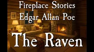 Edgar Allan Poe's The Raven read by a cozy fire while it rains