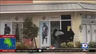 Niggers are looting store in Lauderdale, Florida Irma hurricane