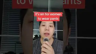 It's sin for women to wear pants. #sin #law #bibleteaching
