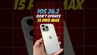 Don&rsquo;t Update iOS 26.2 Update in Your IPhone 15 Pro Max #iphoneupdates #vipmanishgaming #ios26