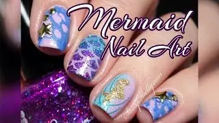 Mermaid Nails! | Spotted Water Marble / Gradient / DIY Decal TUTORIALS