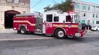 Fdny (spare) Squad 270 along with their 2nd piece responding to a water rescue (from cousin)